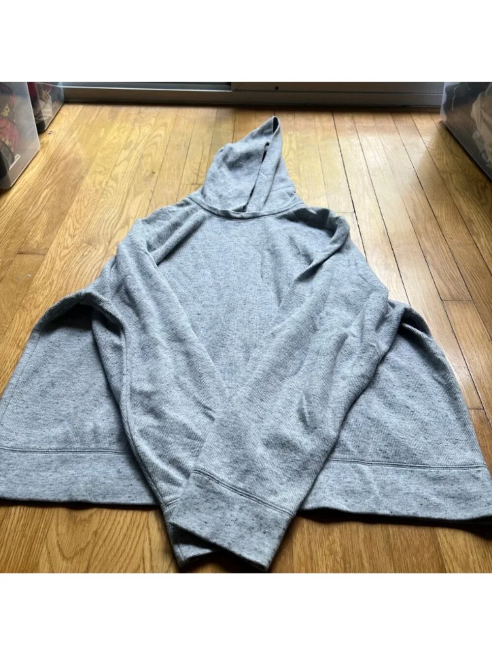 Banana Republic Mens Size XXL Gray Hooded Long Sleeve Pullover Hoodie Sweatshirt